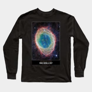 High Resolution Astronomy Ring Nebula M57 Long Sleeve T-Shirt